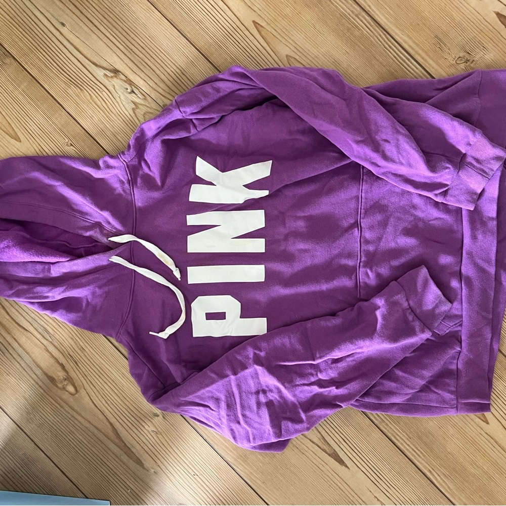 Purple Hoodie with White Logo